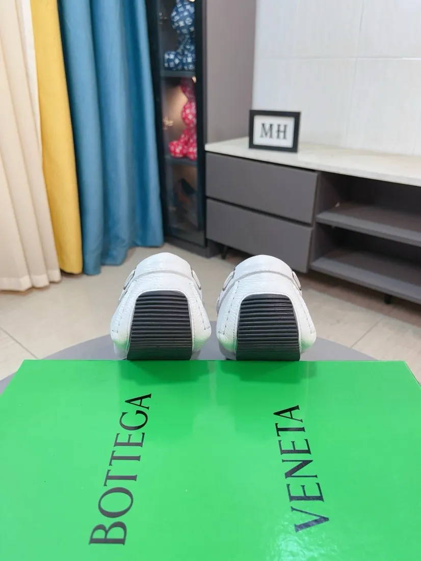 Ex-factory price 420🌹🌹【Super comfortable soft sole BV woven beanie shoes】Fashion hot style ⭐️⭐️⭐️BV Men's casual shoes 🎈High-quality cowhide upper, woven cowhide upper with metal buckle decoration, perfect fit, full of personality and fashionable charm, genuine leather lining ⚠️⚠️Flexible and lightweight outsole, fashionable and handsome, size: 38-44, 37+45 can be customized